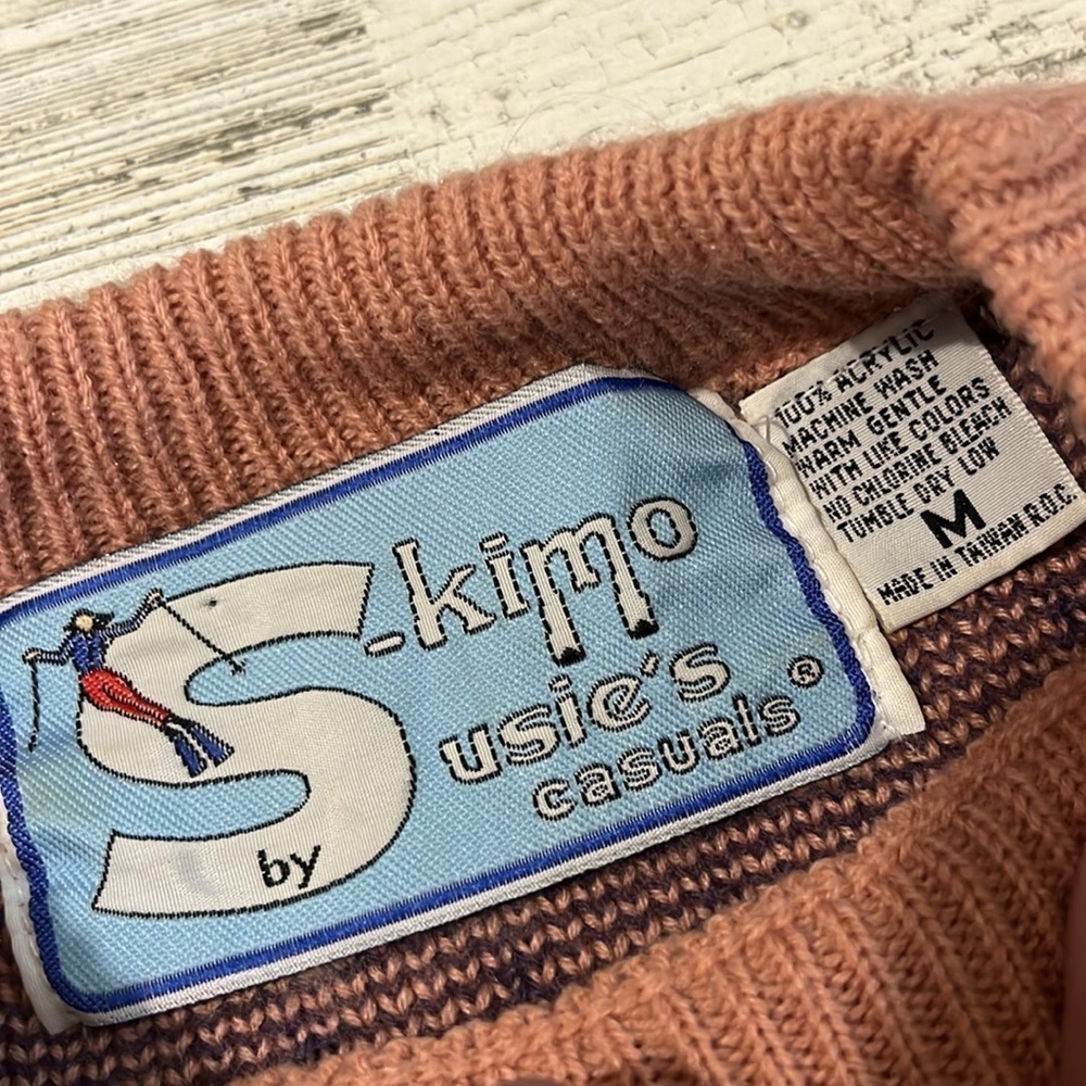 Vintage S-kimo by Susies sweater size M - Picture 6 of 9